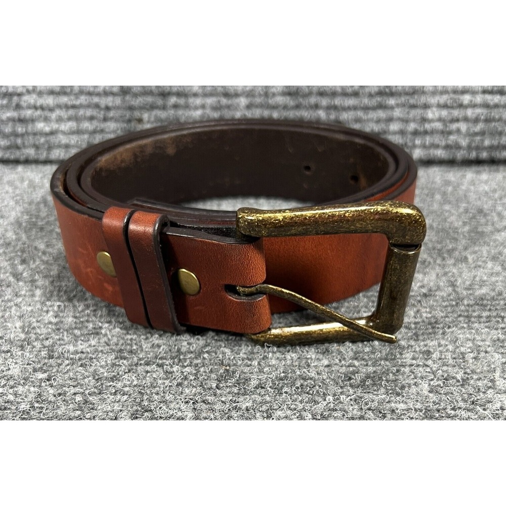 Bill Adler Brown Leather Belt‎ Size 42 Nice Casual Dress Preppy